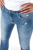 Immagine di Please - Jeans P0W PZO Zampa - Blu Denim