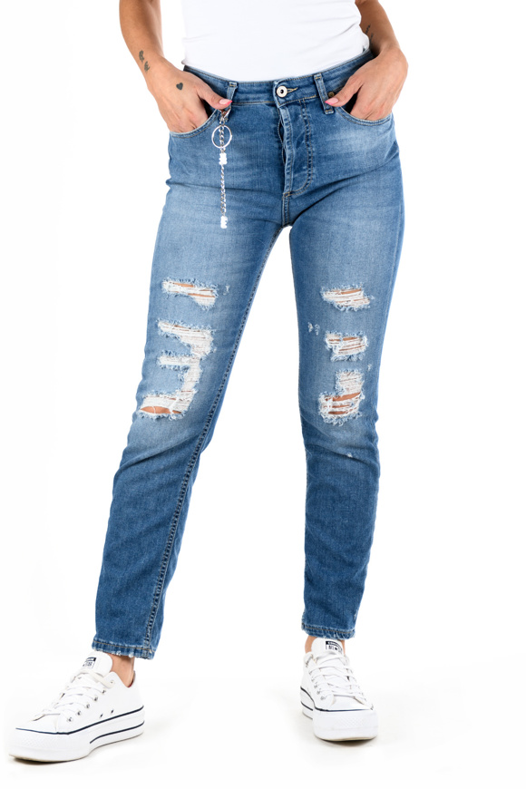 Immagine di Please - Jeans P0 EGX Catena - Blu Denim 