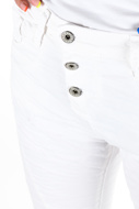 Picture of Please - Pant P78 94U1 Washed 3D - Bianco Ottico 