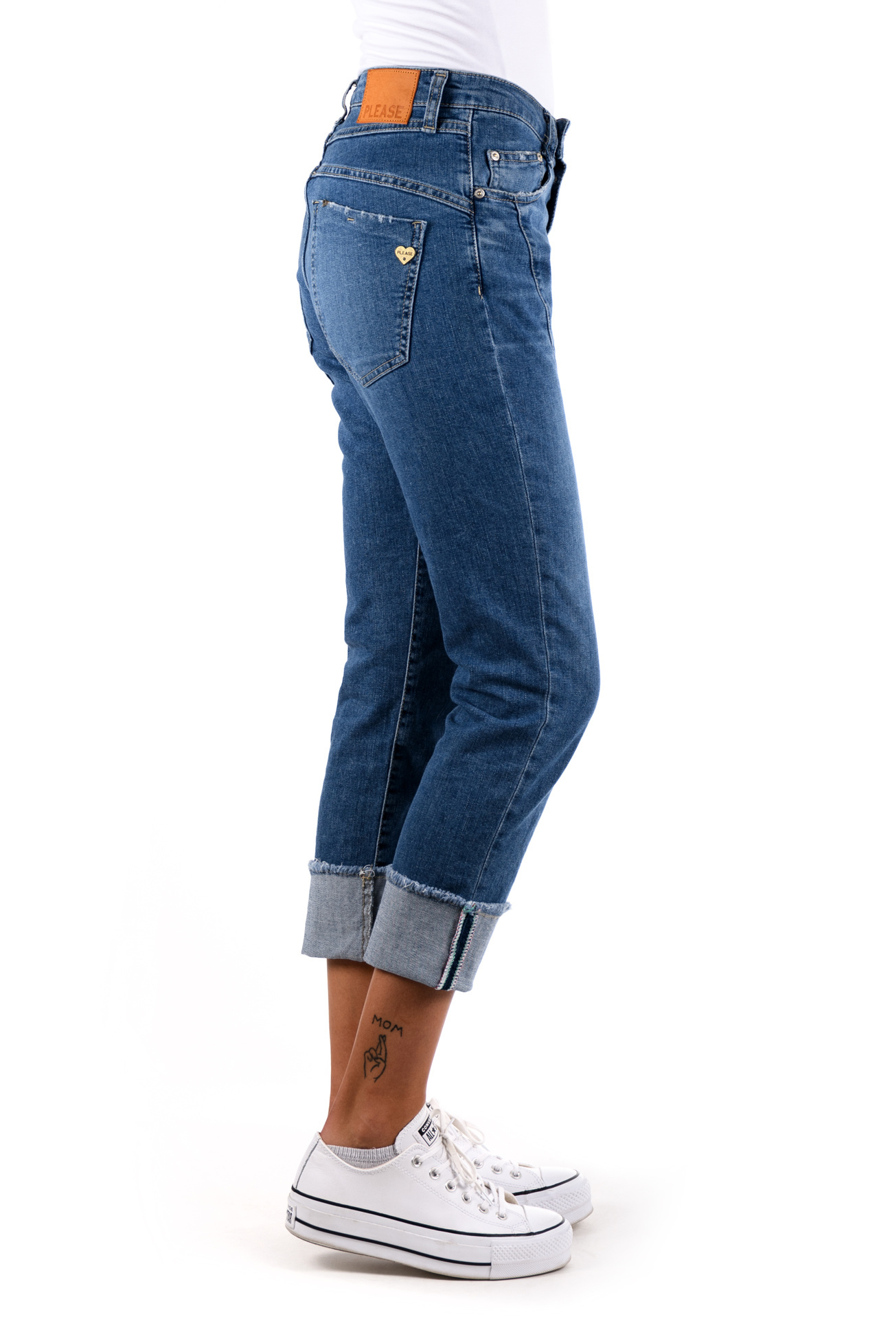 Please Jeans Loose Fit in denim blu sfumato PHM2B11B78J main image 0
