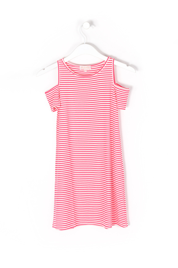 Picture of PLEASE KID - Dress AB G48 - Corrallo Rosa