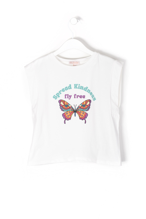 Immagine di PLEASE KID - Shirt MB G48 - Off White Butterfly
