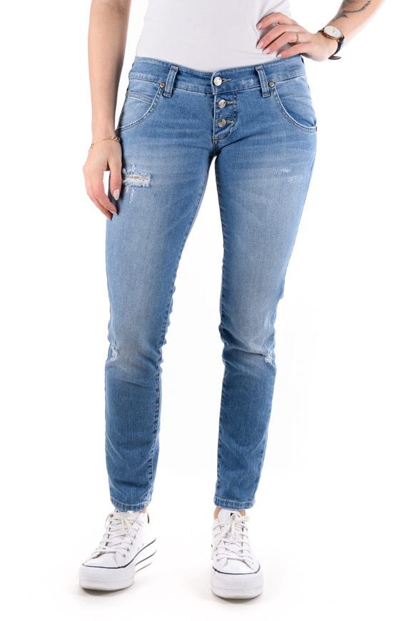 Picture of Please - Jeans P0X NHY - Blu Denim