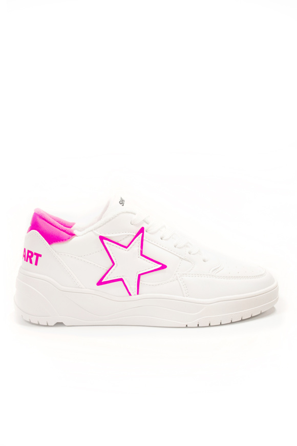 Immagine di SHOP ART - SNEAKER 227 - WHITE FUXIA FLUO