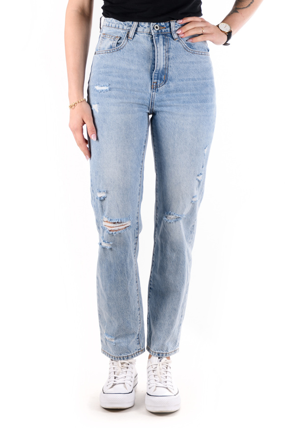 Picture of Please - Jeans P76 284 - Blu Denim