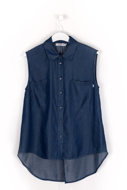 Picture of Please - Blouse C02 C20 - Blu Denim