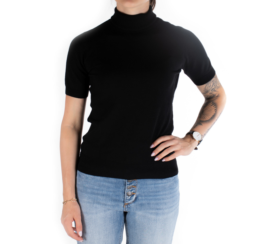 Immagine di VICOLO MAGLIA BASICA - NERO