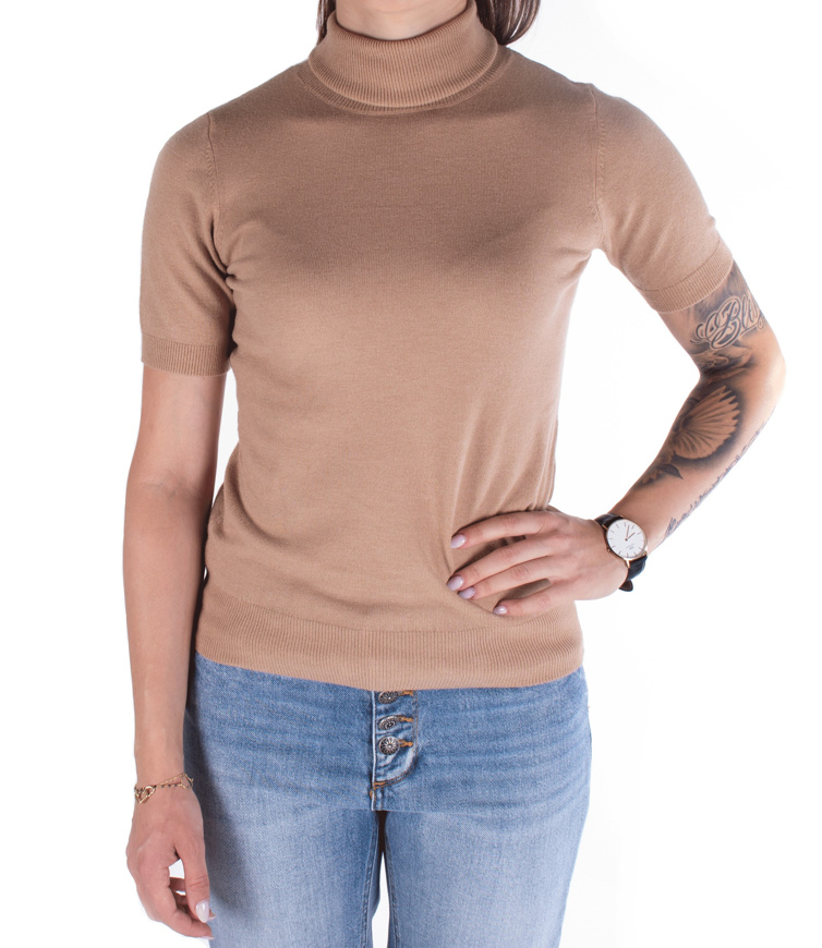 Immagine di VICOLO MAGLIA BASICA - CAMMELLO