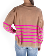 Immagine di VICOLO MAGLIA  - 464 ORO CAMMELLO FUXIA