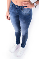 Picture of PANTALONI PLEASE 71%CO16%PL11%TE2%EA - BLU DENIM