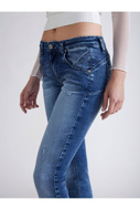 Picture of PANTALONI PLEASE 71%CO16%PL11%TE2%EA - BLU DENIM
