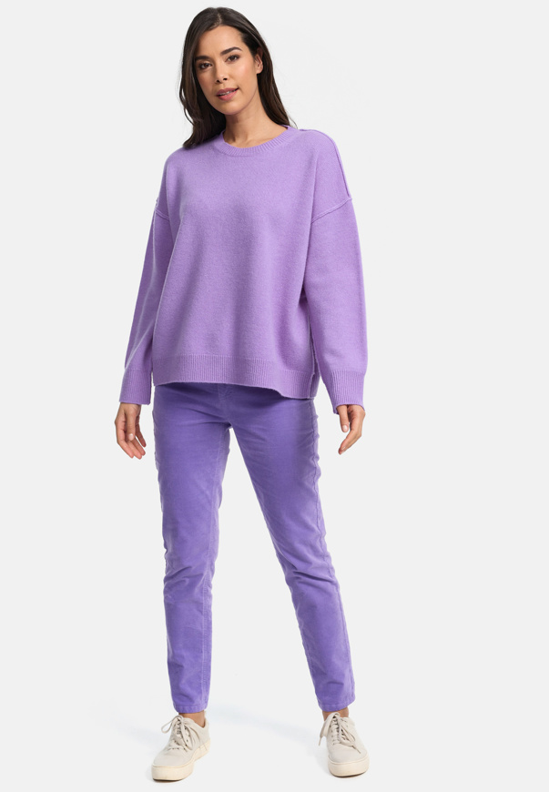 Picture of CATNOIR STAND-UP COLLAR SWEATER IN WOOL - 58/LILAC