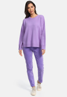 Picture of CATNOIR STAND-UP COLLAR SWEATER IN WOOL - 58/LILAC