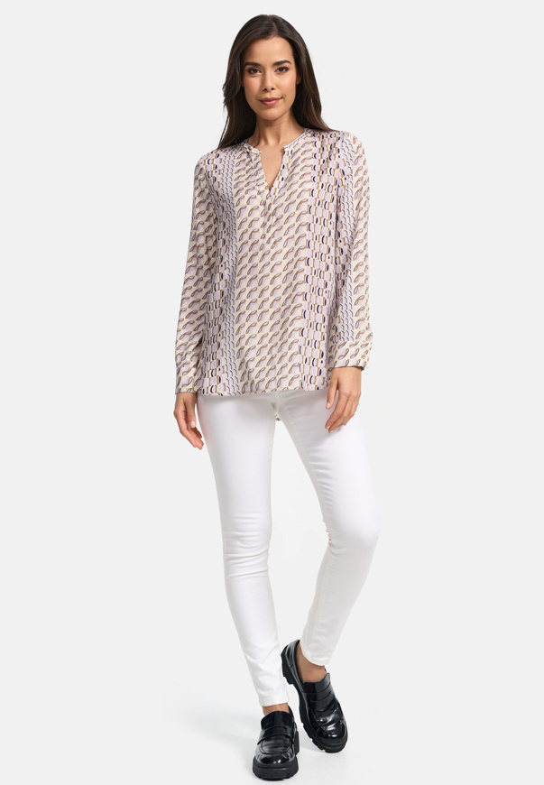Immagine di BLUSA IN SETA CATNOIR CON STAMPA - 120/GEO MIC LILLA