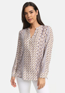 Picture of CATNOIR SILK BLOUSE WITH PRINT - 120/GEO MIC LILAC