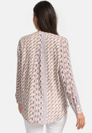 Immagine di BLUSA IN SETA CATNOIR CON STAMPA - 120/GEO MIC LILLA