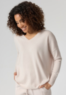 Immagine di MAGLIONE IN LANA CATNOIR CON SCOLLO A V - 12/CREMA