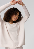 Immagine di MAGLIONE IN LANA CATNOIR CON SCOLLO A V - 12/CREMA