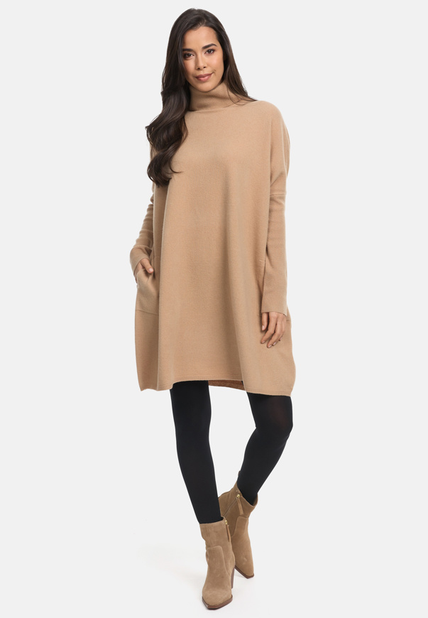 Picture of CAT NOIR KNIT DRESS IN WOOL - 35/SAND