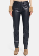 Immagine di CATNOIR PANTALONI 5 TASCHE IN PELLE VEGANA - 90/NERO