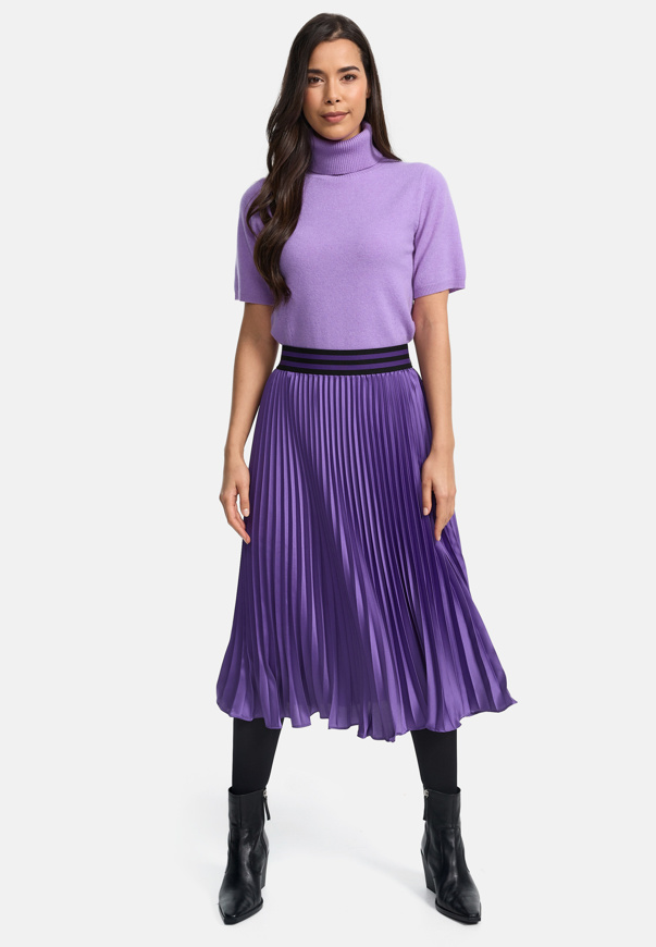 Picture of CATNOIR PLISE SKIRT IN SATIN LOOK - 59/DARK LILAC