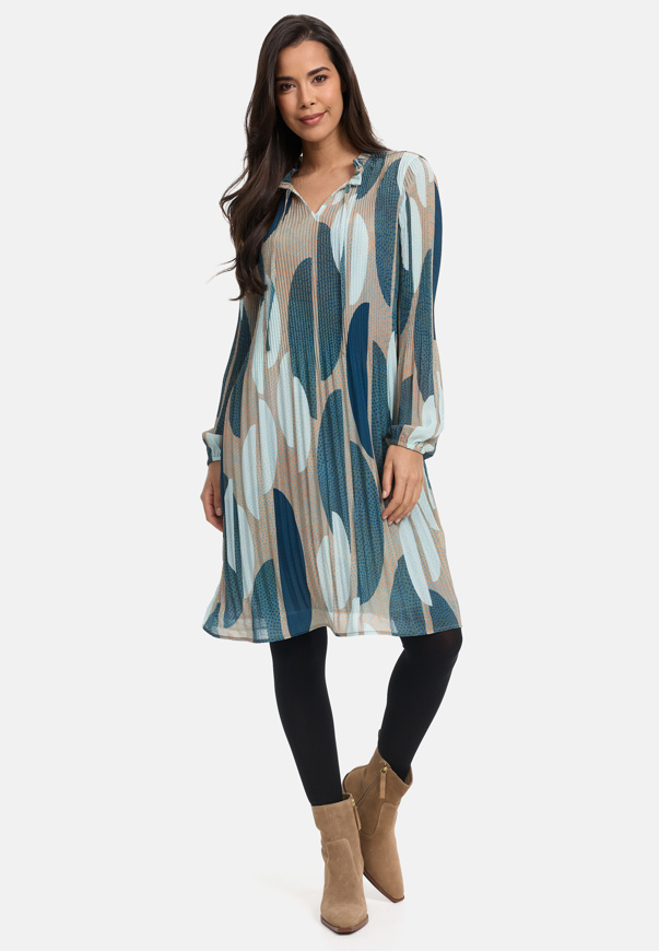 Bild von CATNOIR KLEID AUS PLISEE - 210/DOTTED SHAPES MINT