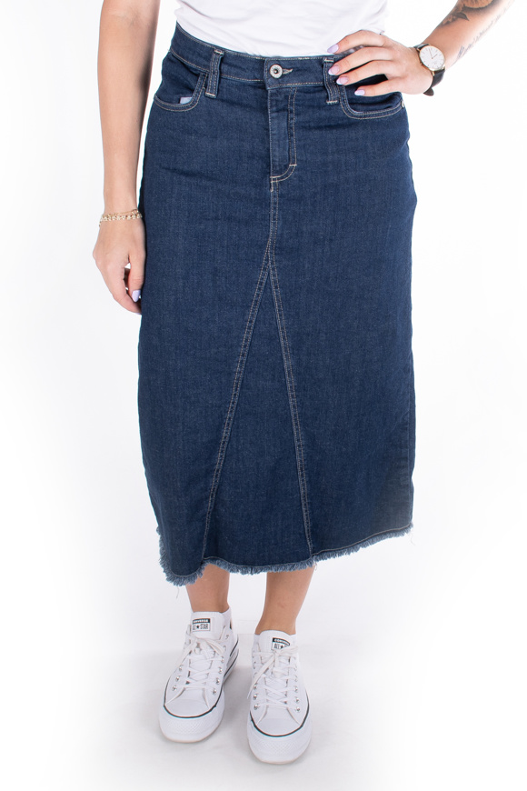 Picture of GONNA 98%CO 2%EA - BLU DENIM
