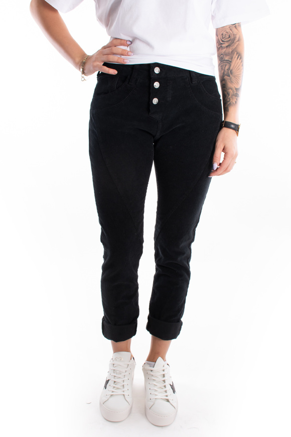 PLEASE CORD PANTS P78 – NERO. Please Shop