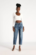 Picture of PLEASE - JEANS P76 192 - BLU DENIM