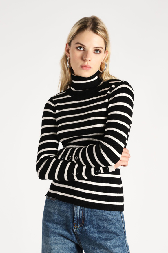 Bild von PLEASE Pullover - Nero/Bianco