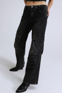 Picture of PLEASE JEANS - P1H W5T - NERO DENIM