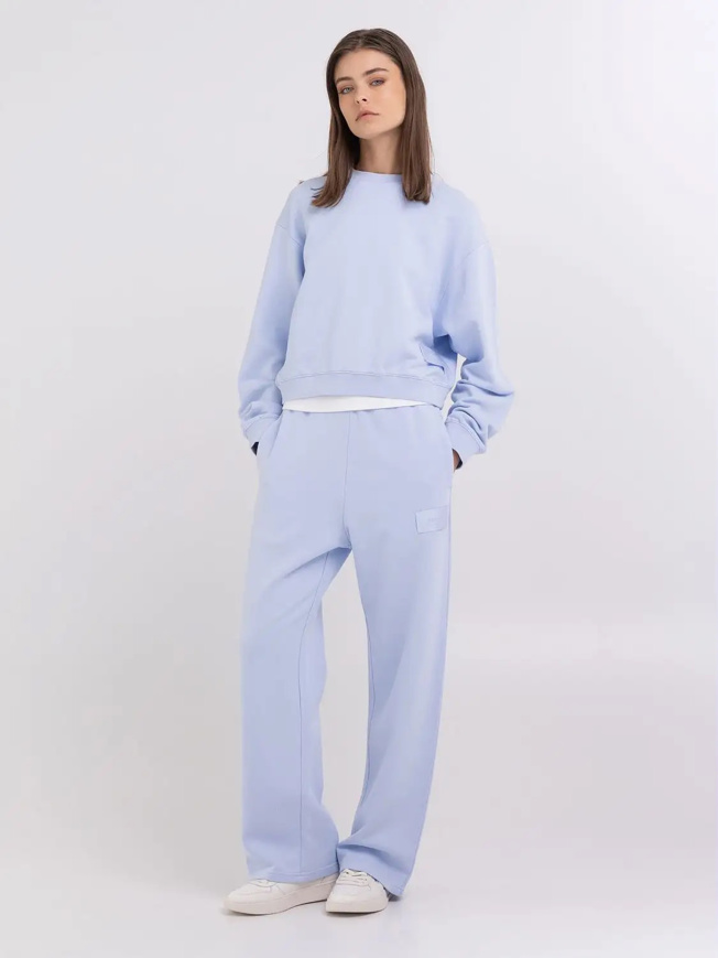 Picture of REPLAY FELPA CROPPED - LIGHT BLUE