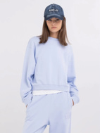 Immagine di REPLAY FELPA CROPPED - LIGHT BLUE