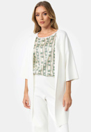 Picture of CATNOIR KNITTED COAT 1/2 SLEEVE IN VISCOSE - WHITE