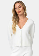 Picture of CATNOIR CARDIGAN IN VISCOSE MIX - WHITE