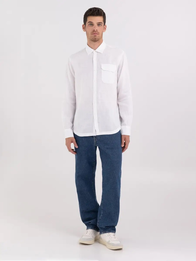 Picture of REPLAY CAMICIA - WHITE