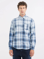 Picture of REPLAY CAMICIA -  BLUE/WHITE