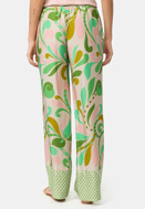 Picture of CATNOIR PALAZZO PANTS IN VISCOSE - GREEN FLORALS