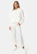 Picture of CATNOIR SHORT JACKET MADE OF TENCEL - OFFWHITE