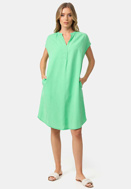 Picture of CATNOIR DRESS MADE OF TENCEL WITH SPLITNECK - GREEN