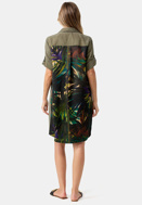 Picture of CATNOIR DRESS MADE OF TENCEL BACKPRINT - TROPIC LEAF