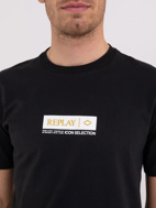 Picture of REPLAY T-SHIRT - M67 660 - BLACK