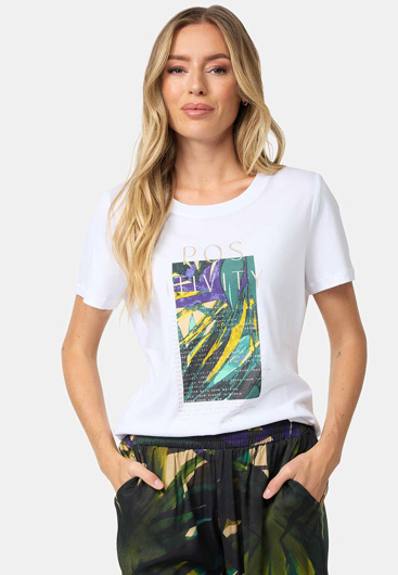 Picture of CATNOIR T-SHIRT MADE OF MODAL WITH PRINT - TROPIC POSIVITY