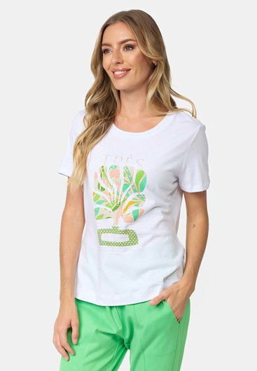 Picture of CATNOIR T-SHIRT IN MODAL WITH PRINT - GREEN TRES BIEN