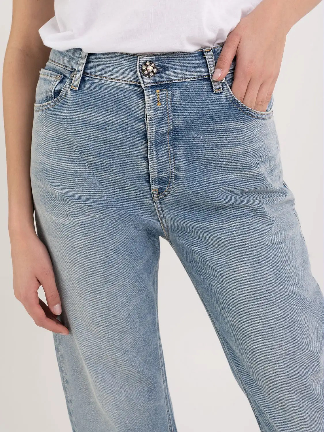 Replay Pantalone Cargo In Jersey, Verde - M982500023102G 531