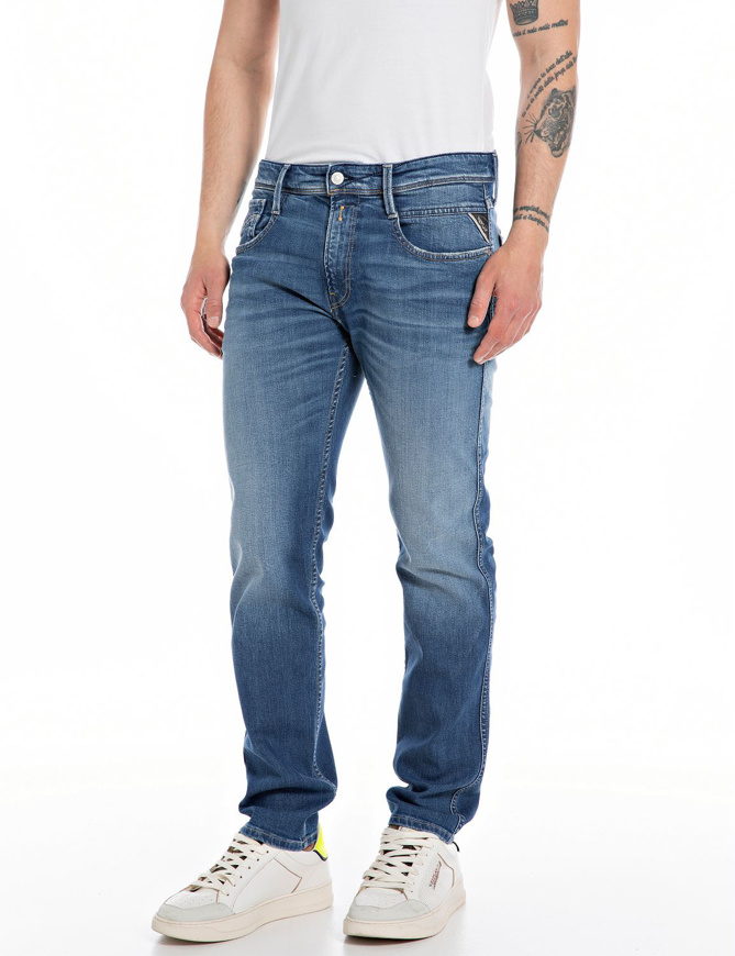 Picture of REPLAY JEANS ANBASS - M91 602 - BLUE DENIM