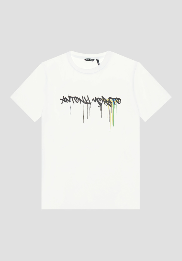 Picture of ANTONY MORATO T-SHIRT SLIM FIT - WHITE