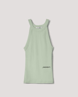 Picture of HINNOMINATE RIBBED AMERICAN NECKLINE TOP - ALOE GREEN