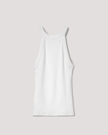 Picture of HINNOMINATE RIBBED AMERICAN NECKLINE TOP - WHITE