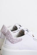 Picture of ED PARRISH SARAH SNEAKER - BIANCO/GLITTER BIANCO